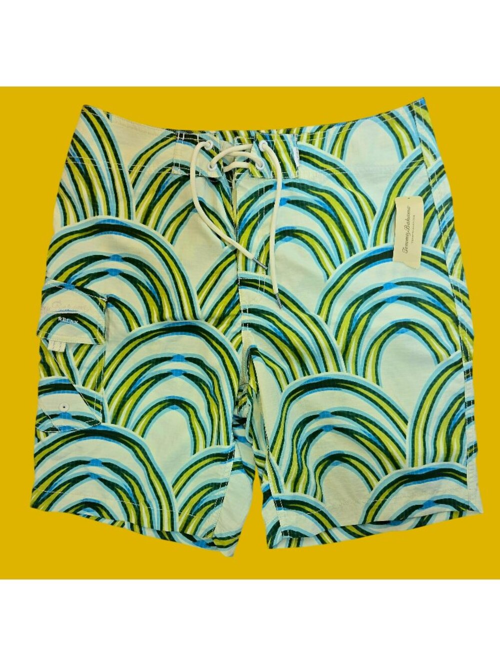 Tommy Bahama Swim Trunk 32 Tropical Print NWT